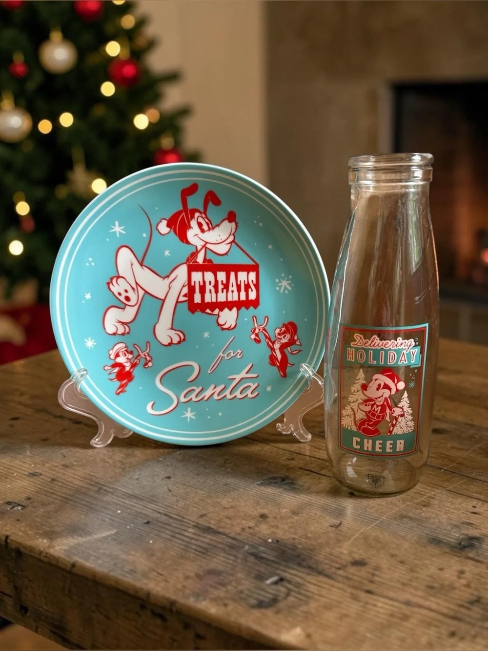 Disney Christmas Treats for Santa Milk & Cookies Set